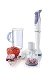 Philips HR1364 Hand Blender And Attachments White And Blue