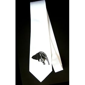 Party Decoration Necktie with zoo, greater, captivity, giant, "South American", insectivore, mammal, anteater, pampas, grassland, animal, myrsloken