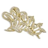 14 Karat Gold Plated Crystal Fashion Bobby Pin