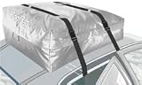 Roofbag Explorer 15. Cu. Ft. Waterproof Car Top Carrier, Gray, Cars with a rack- Includes 2 straps for rack.