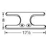 Music City Metals 11902 Stainless Steel Burner Head Replacement for Select Gas Grill Models by Charbroil, Patio Kitchen and Others