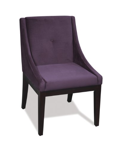 Avenue Six  Willow Chair with Purple Velvet Fabric