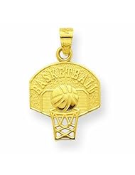 10K Gold Basketball Charm