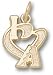 Arizona Diamondbacks Solid 10K Gold ''I Heart A'' 1/2'' Pendant