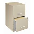Home Office 18 Deep 2 Drawer Vertical Smart File Cabinet, Color: Putty