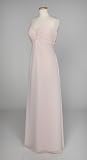Pink Chiffon dress with Sweetheart Neckline