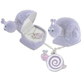 Swirly Snail Pendant Necklace in Figural Gift Box
