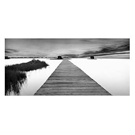 Affiche: 'The Jetty' par Gary Faye - Taille de l'image 92 cm L x 42 cm H