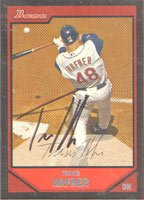 Travis Hafner, Cleveland Indians, 2007 Bowman Autographed Card