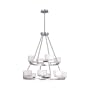 Maxim 23007WISN Progetto 12-Light Chandelier Satin Nickel White Ice Glass