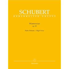 Winterreise op. 89: Hohe Stimme. Vorwort von Walther D�rr �ber Entstehungsgeschichte und Quellenlage auf Grundlage der praktischen Gesamtausgabe s�mtlicher Schuber-Lieder 3