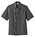 Five Star Chef Apparel 18025 Unisex Short Sleeve Chef Coat Granite S