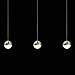 Sonneman 2920.13-LRG 3-Light Rectangle LED Pendant, Large