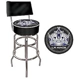 NHL Los Angeles Kings Padded Bar Stool with Back