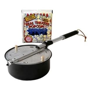 Open Fire Popcorn Popper Kit - in your choice of colors
