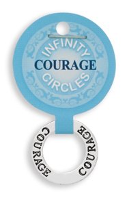 Click here to buy COURAGE Infinity Circles Pendant.