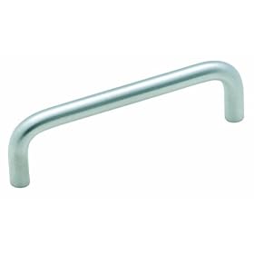 Amerock BP867-26D Pull Wire Solid Brass Brushed Chrome, 3-1 2-Inch Center to Center by Amerock