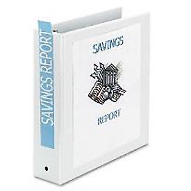 Economy Reference View Binders, 2 Capacity, White