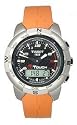 Tissot Men's T-Touch Polished Titanium Orange Rubber Watch #T33.7.878.92