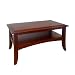 Pinecrest Antiqued Coffee Table- Walnut Finish