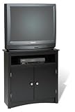 Tall, Black Finished Corner TV Cabinet