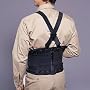 Safco 76021 Remedease Deluxe Back Support Belt, Black, Size Medium fits Waist 30"-36"
