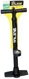 Inline Composite Floor Pump w/Gauge 23 Dual Head Black