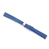 Watch Band Genuine Lizard royal Blue 14mm