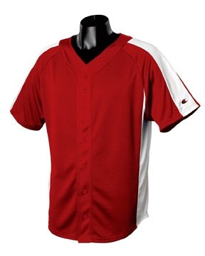 Wholesale Case of Champion Pieced Mesh Button-Front Baseball Jersey T2207