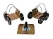Extreme Max Big Wheel Drivable Snowmobile Dolly System Set of 3 - Standard