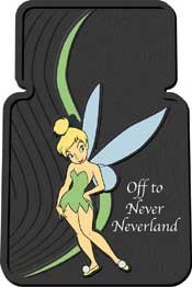PlastiColor 001333R01 Tinker Bell Off To Never Neverland Universal-Fit Molded Front Floor Mat - Set of 2
