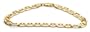 14k Yellow Gold 6.95mm Italian Mariner Chain Bracelet, 9"