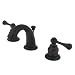 Kingston Brass KB915BL Vintage High Rise Mini Widespread Lavatory Faucet, Oil Rubbed Bronze (Not CA/VT Compliant)