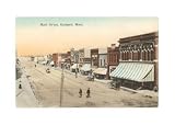 Main Street, Kalispell, Montana Art Poster Print, 17x11