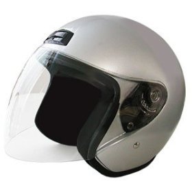 Open Face Motorcycle Helmets Scooter Helmet 20Silver