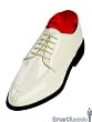 Ivory Tuxedo Shoe - sXL 5 Eyelet Air Cord Split Toe Moc