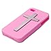 4Covers (Pink) Holy Cross iPhone 4 / 4S Silicone Rubber Case show your faith in style!