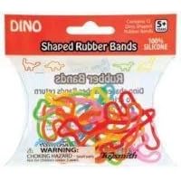 Pack of 12 DINO Animal Shaped Rubber Bands