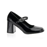 3" (7.6 cm) Block Heel Mary Jane Pumps Sizes:5-16 Black Pink Red White