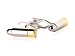 Silver Gold Two Tone Bullet Novelty Hunter Cufflinks with Presentation Box
