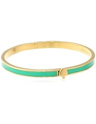 kate spade new york "Spade Bangles" Thin Hinge Beryl Green Bracelet, 2.25"