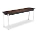 HON COMPANY / HONU / Non-folding utility table, chrome legs, laminate top, 72 x 18, walnut/black / Sold as 1 EA