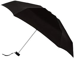Leighton Genie Manual Open/Close Umbrella, Black