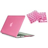 RUBAN™ 2 in 1 Hard Case Cover and Keyboard Cover for Macbook Air 11-inch 11.6" A1370 A1465 (PINK)