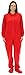 SleepytimePjs Women's Red Fleece Footed Pajamas for Family- Sml