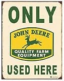 John Deere Farm Equipment Sign Metal-Tin Signs
