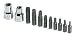 Sk 19767 11 Piece 3/8-Inch Drive Tamper-Proof Torx Bit Set