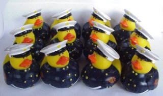One Dozen (12) Marine Rubber Duck Party Favors