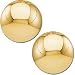 14K Yellow Gold 16.00mm Half Ball Earring W/Back