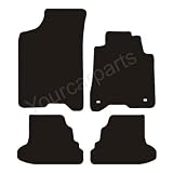 Volkswagen Lupo Car Mats (1999-2005) Black Rubber Carpet (Thick Industrial Ribbed Rubber)